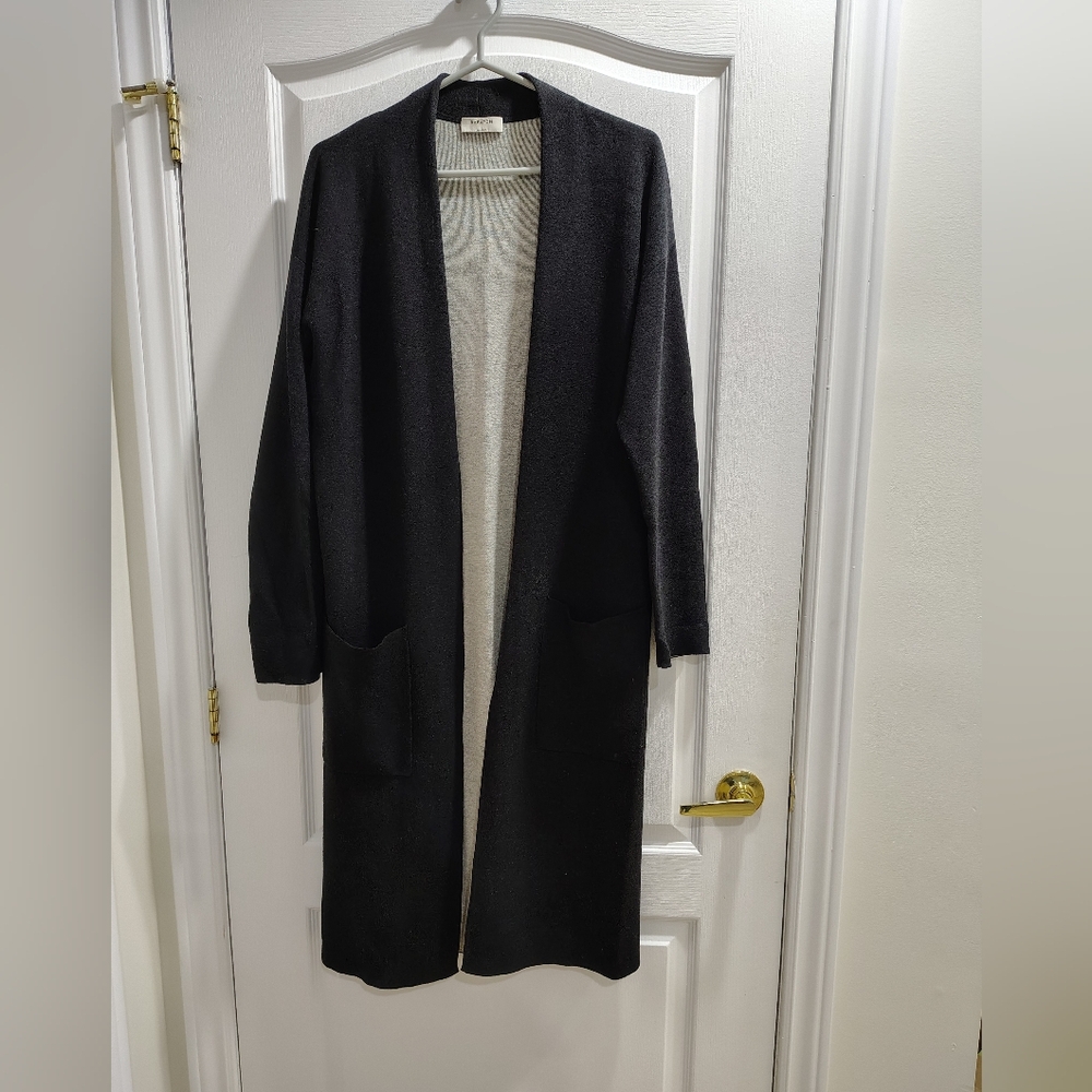 Babaton Long Open-Front Women's Cardigan Sweater - Black